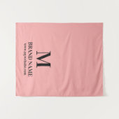 Tenture Conception de branding de table élégante rose pour (Devant (Horizontal))