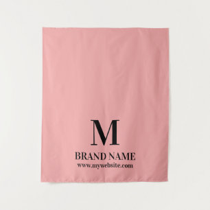 Tenture Conception de branding de table élégante rose pour