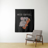 Tenture Conception de café amusant (En situation)