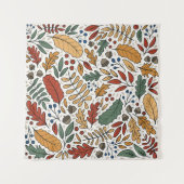 Tenture Conception de Carré feuille couleur automne (Devant (Horizontal))