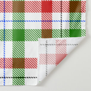 Tenture Conception de carreaux en flanelle rouge vert blan