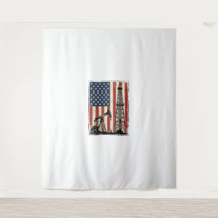 Tenture Conception de chemise vectorielle du drapeau améri