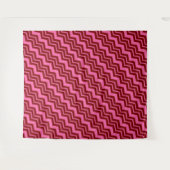 Tenture Conception de chevron zigzag rose rouge bordeaux (Devant (Horizontal))