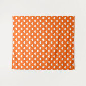 Tenture Conception de coeurs adorables orange blanc  (Devant (Horizontal))