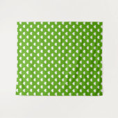 Tenture Conception de coeurs adorables verts blancs (Devant (Horizontal))