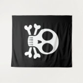 Tenture Conception de crâne de pirate (Devant (Horizontal))