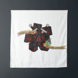 Tenture Conception de dés non fiables<br><div class="desc">Rogue Dice Design inspiré des Donjons et Dragons</div>