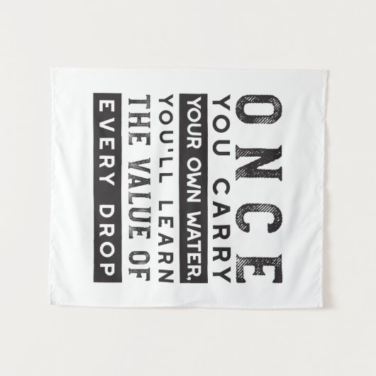 Tenture Conception de devis de sagesse - Valeur de chaque  (Devant (Horizontal))