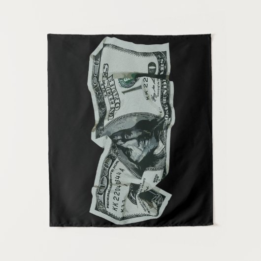 Tenture Conception de facture moderne effondrée de 100 $ (Devant)