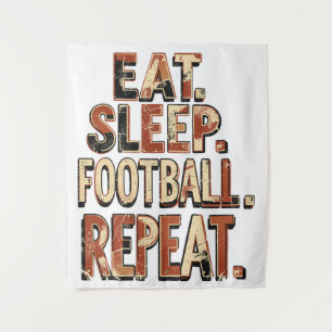 Tenture Conception de fan de football vintage Graphique
