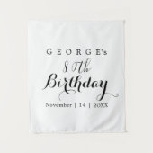 Tenture Conception de fête d'anniversaire de typographie m (Devant)