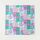 Tenture Conception de fleurs vibrantes en fleurs (Devant (Horizontal))