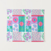 Tenture Conception de fleurs vibrantes en fleurs (Devant (Horizontal))