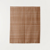 Tenture Conception de grille de maillage carré Brown (Devant)