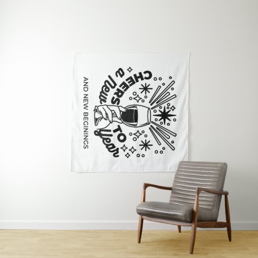 Tenture Conception de la fête du Nouvel An (En situation (horizontale))