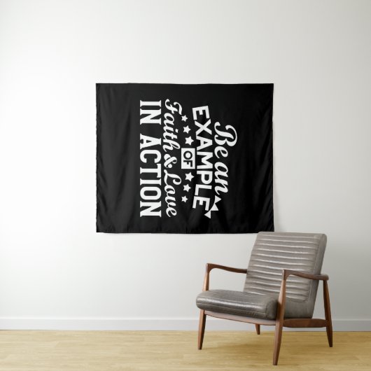 Tenture Conception de la motivation chrétienne - Foi, Amou (En situation (horizontale))