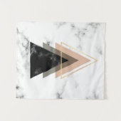 Tenture Conception de marbre en pastel d'impression (Devant (Horizontal))