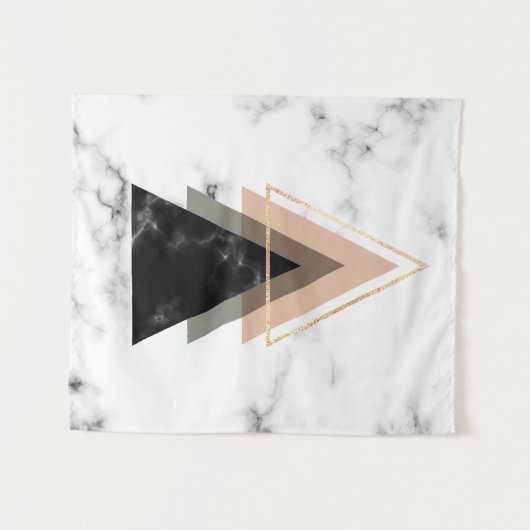 Tenture Conception de marbre en pastel d'impression (Devant (Horizontal))