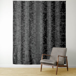 Tenture Conception de motif abstrait irrégulier gris noir