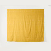 Tenture Conception de motif de cube hexagonal jaune vibran (Devant (Horizontal))