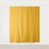 Tenture Conception de motif de cube hexagonal jaune vibran (Devant)