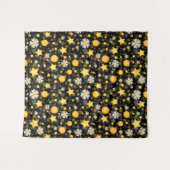 Tenture Conception de motif de fleurs d'étoiles solaires s (Devant (Horizontal))