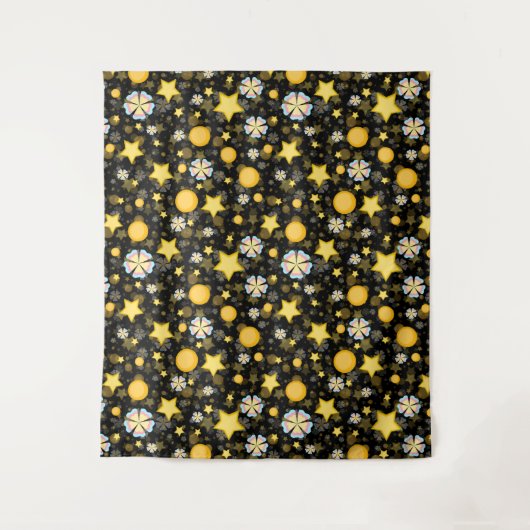 Tenture Conception de motif de fleurs d'étoiles solaires s (Devant)