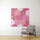 Tenture Conception de Motif de Patchwork de style japonais (En situation)