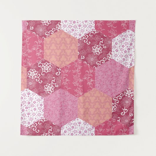 Tenture Conception de Motif de Patchwork de style japonais (Devant)