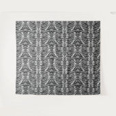 Tenture Conception de motif de peau de tigre gris cendre (Devant (Horizontal))