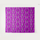 Tenture Conception de motif de peau de tigre violet (Devant (Horizontal))