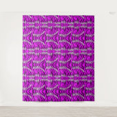 Tenture Conception de motif de peau de tigre violet (Devant)