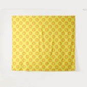 Tenture Conception de motif de soleil ensoleillé sur fond (Devant (Horizontal))