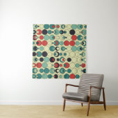 Tenture Conception de motif géométrique abstrait sans cout (En situation)