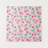 Tenture Conception de motif sans couture de cerise mignonn (Devant)