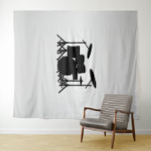 Tenture Conception de musique pour batterie (En situation (horizontale))