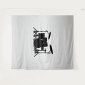 Tenture Conception de musique pour batterie (Devant (Horizontal))