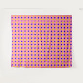 Tenture Conception de points polka rose bleu jaune (Devant (Horizontal))