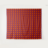 Tenture Conception de points polka rouges bleus jaunes  (Devant (Horizontal))