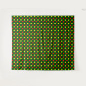 Tenture Conception de pois verts rouges jaunes (Devant (Horizontal))
