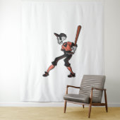 Tenture conception de squelette de baseball pour les joueu (En situation)