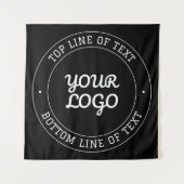 Tenture Conception de texte modifiable avec votre logo | N (Devant)