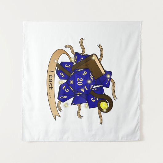 Tenture Conception des dés de l'Assistant (Devant (Horizontal))