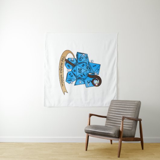 Tenture Conception des dés de sorcier (En situation (horizontale))