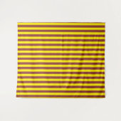 Tenture Conception des rayures jaunes et Brown (Devant (Horizontal))