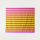 Tenture Conception des rayures pourpre et jaune (Devant (Horizontal))