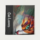 Tenture Conception des yeux de chat (Devant (Horizontal))