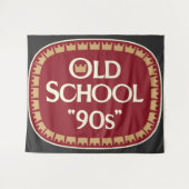 Tenture Conception d'étiquette de malt liquor Old School 9 (Devant (Horizontal))