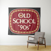 Tenture Conception d'étiquette de malt liquor Old School 9 (En situation (horizontale))