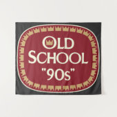 Tenture Conception d'étiquette de malt liquor Old School 9 (Devant (Horizontal))